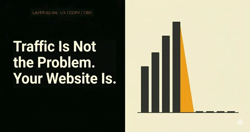 7 Reasons Your Website Gets Traffic But Nobody Contacts You
